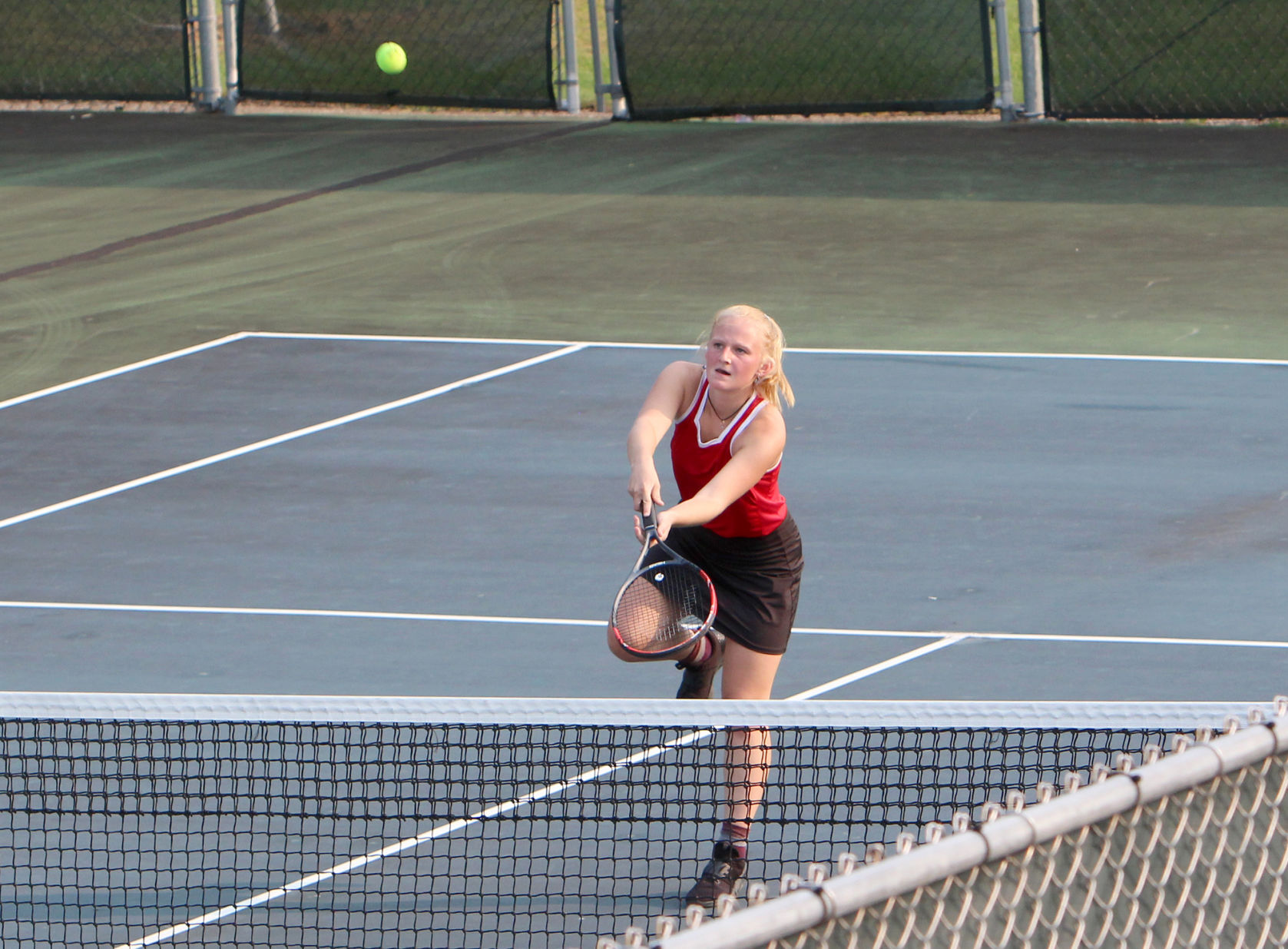 Menomonie at Chippewa Falls girls tennis 9-15-20
